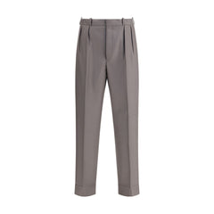 Margiela Green Fleece Wool Dress Pants