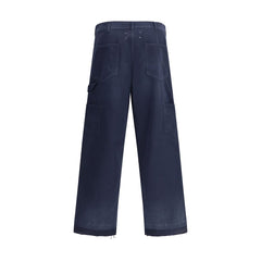 Margiela Blue Cotton Casual Pants