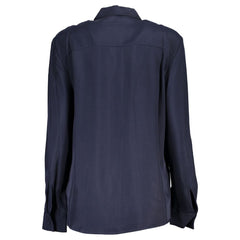 Tommy Hilfiger Blue Viscose Shirt