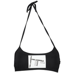 Karl Lagerfeld Black Elastane Swimwear