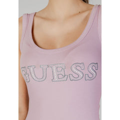 Guess Purple Cotton Tank Top