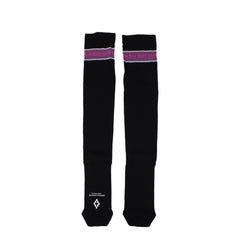 Marcelo Burlon Black Cotton Socks