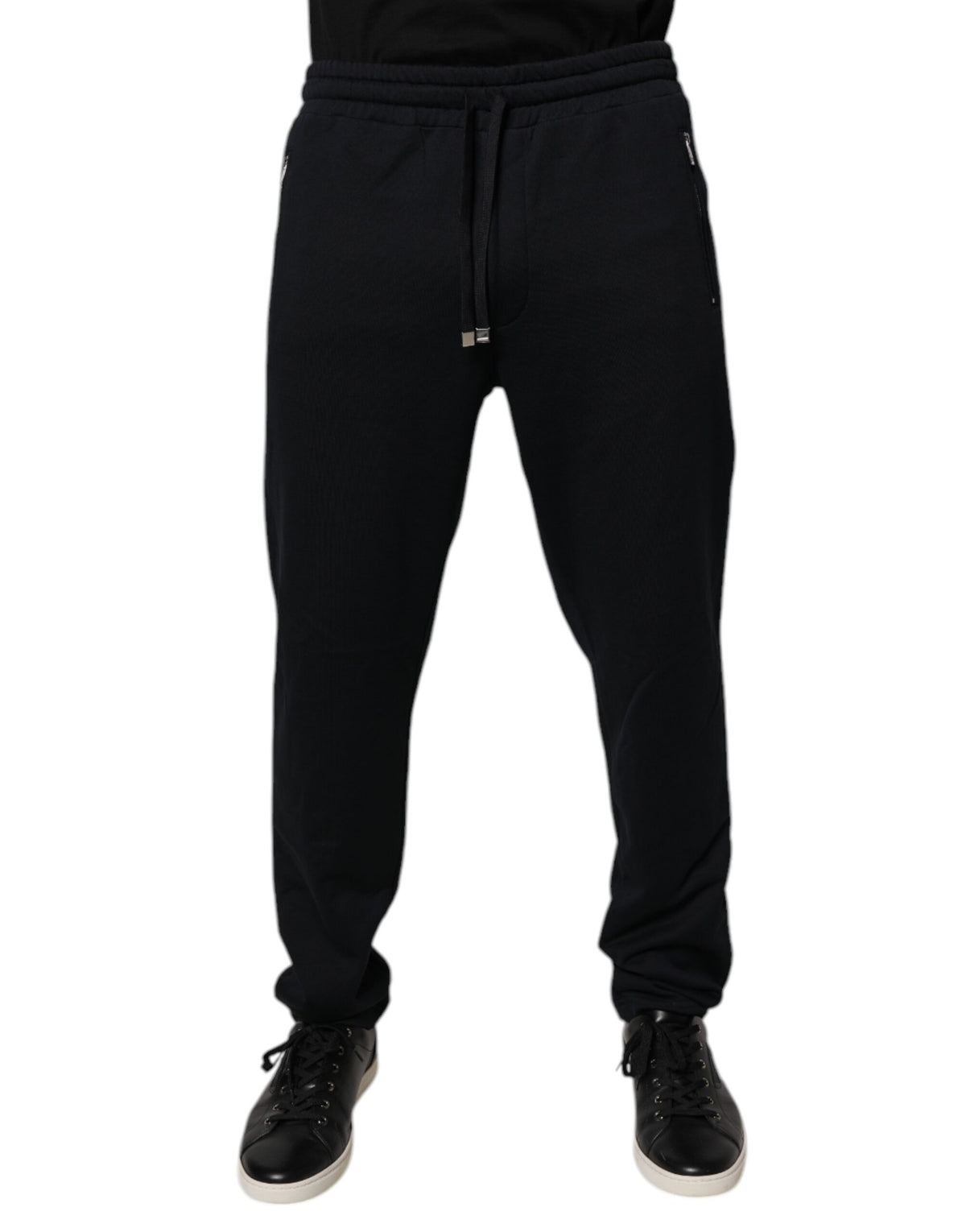 Dolce & Gabbana Blue Cotton Jogger Jogging Men Trouser Pants