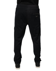 Dolce & Gabbana Blue Cotton Jogger Jogging Men Trouser Pants