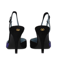 Valentino Garavani Black Leather High Heel Pumps