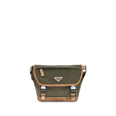 Prada Re-Nylon and leather medium Shoulder Bag