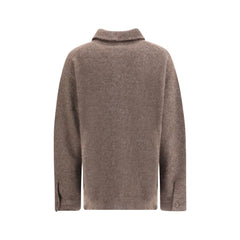 P.A.R.O.S.H. Brown Raccoon Fur Cardigan