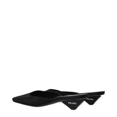 Prada Black Satin Flat Sandals