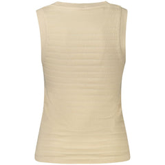 Guess Jeans Beige Cotton Tank Top