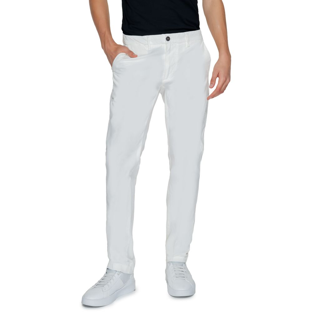 Borghese White Cotton Pant