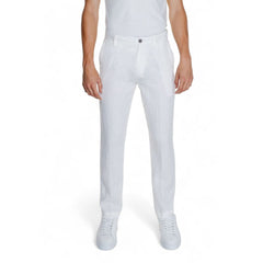 Borghese White Linen Pant