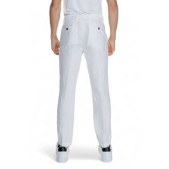 Borghese White Linen Pant