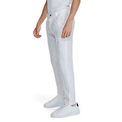 Borghese White Linen Pant
