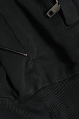 Dolce & Gabbana Black Logo Full Zip Hooded Sweatshirt Sweater