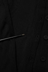 Dolce & Gabbana Black Virgin Wool Buttoned Cardigan Sweater