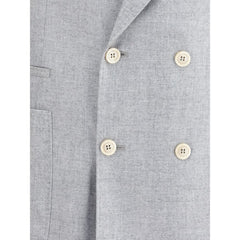Brunello Cucinelli Gray Wool Blazer