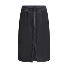 Margiela Black Polyester Midi Skirt