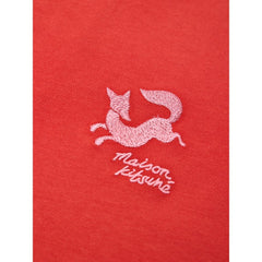 Maison Kitsuné Red Cotton T-Shirt