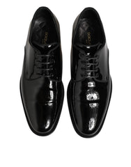 Dolce & Gabbana Black Leather Lace Up Derby Formal Dress Shoes