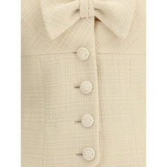 Valentino Cream Fleece Wool Coat