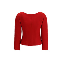 Valentino Red Fleece Wool Clothing