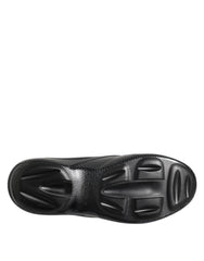 Dolce & Gabbana Black Rubber Slides Low Top Sneakers Shoes