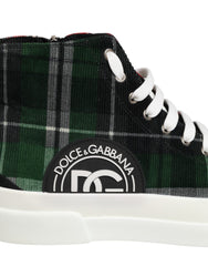 Dolce & Gabbana Multicolor DG Logo Men High Top Sneakers Shoes