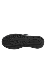 Dolce & Gabbana Blue Cotton Denim Logo Low Top Sneakers Shoes