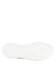 Dolce & Gabbana Multicolor Cotton Logo Low Top Sneakers Shoes