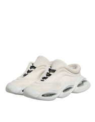 Dolce & Gabbana White Lace Up Wave Low Top Men Sneaker Shoes