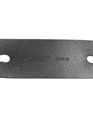 Dolce & Gabbana Black Double Strap Leather Silver Buckle Belt