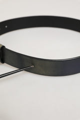 Dolce & Gabbana Black Classic Silver Metal DG Logo Buckle Belt