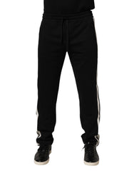 Dolce & Gabbana Black Cotton Jogger Sweatpants Trouser Pants