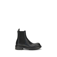 Dolce & Gabbana Black Calf Leather Bos Taurus Chelsea Boots