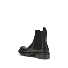 Dolce & Gabbana Black Calf Leather Bos Taurus Chelsea Boots