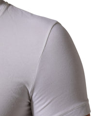 Dolce & Gabbana White Cotton Round Neck Underwear T-shirt