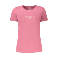 Pepe Jeans Pink Cotton T-Shirt
