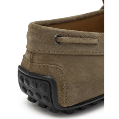 Tod's Beige Suede Leather Moccassin