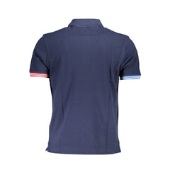 La Martina Blue Cotton Polo Shirt