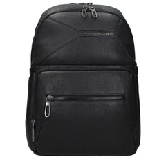 Piquadro Black Leather Backpack