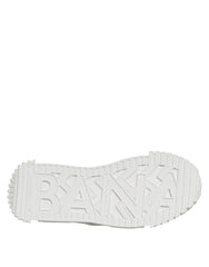 Dolce & Gabbana White Cotton NS1 Low Top Sneaker Shoes