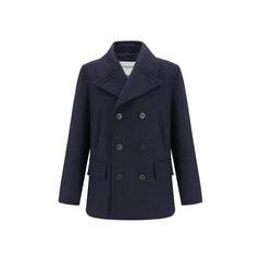 Burberry Blue Wool Coat