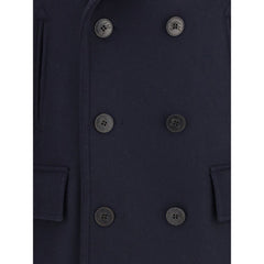 Burberry Blue Wool Coat
