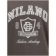 Dolce & Gabbana Brown Cotton Sweatshirt
