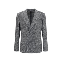 Dolce & Gabbana Gray Fleece Wool Coat