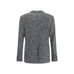 Dolce & Gabbana Gray Fleece Wool Coat