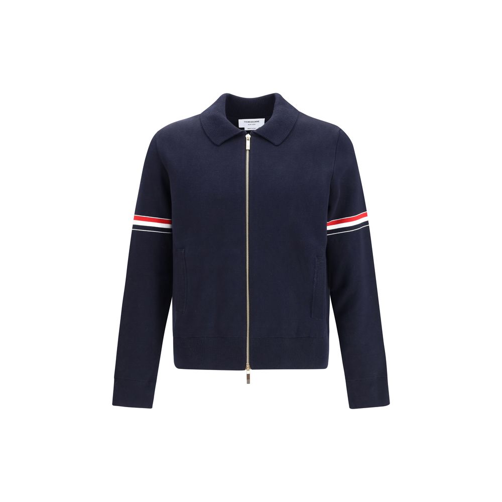 Thom Browne Blue Nylon Sweatshirt