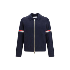 Thom Browne Blue Nylon Sweatshirt