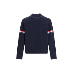 Thom Browne Blue Nylon Sweatshirt