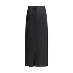 Margiela Black Acetate Midi Skirt